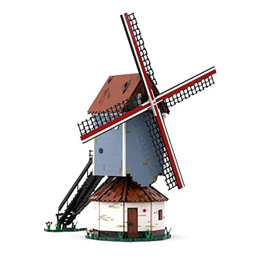 TYPIS Bausteine Haus, Bausteine Architektur Modell, Modulares Haus Bausteine Modell, MOC-58912 Kreative Windmühle… – Bild 4