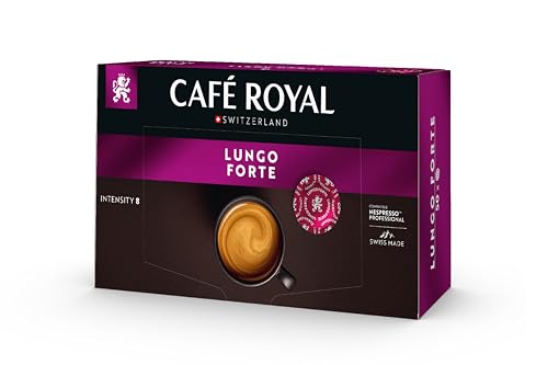 Café Royal Professional Pads Lungo Forte 50 Nespresso (R) Professional kompatible Pads für Office und Gastronomie Rainforest Alliance zertifiziert 100 Prozent Arabica Kaffee Intensität 8