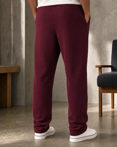 Image of Nobero Joggers for Men | Solid Trackpants for Men | Regular Fit | Elasticated Waist with Drawcord | Soft & Breathable Fabric | Casual Everyday Wear