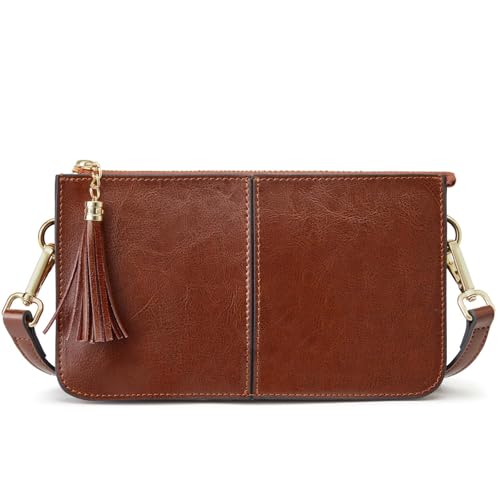 Kattee Leather Crossbody Bags for Women Trendy, Small Shoulder Purses and Handbags with Adjustable Strap - Main Image
