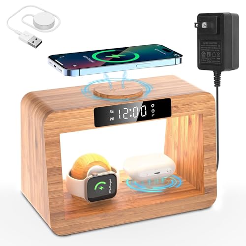 Xunhomon ڊo܂v }OZ[t[d 3in1 CCX[dX^h | 3Fe[uv MagsafeΉiPhone 15/14/13/12/Mini/Apple Watch/Air pod,fW^v, v xbh
