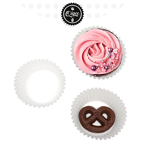 500Pcs Foil Cupcake Liners For Baking Standard Size Thick ＆ Sturdy Oil Resistance,10 Color Baking Cups Muffin Liners Paper(Standard Size 2Inch Bottom) Qiqee #TOP3
