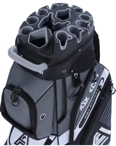 ASK ECHO T-Lock Golf Cart Bag, Quiet 14-Way Full-Length Divi...