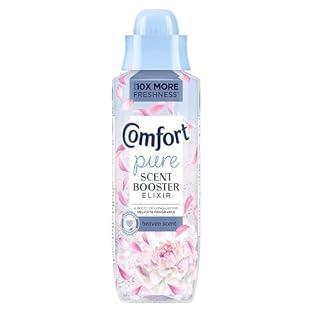 A Boost of Delicate Freshness: Comfort Molly-Mae x Pure Heaven Scent Booster Elixir infuses your clothes with 10x more freshness* Gentle next to Sensitive Skin: Dermatologist-recommended through the Skin Health Alliance, this laundry scent booster pr...