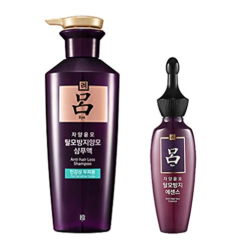 Ryoe Jayang Yoon Mo Anti Hair loss Shampoo For Sensitive Scalp 13.53Oz/400Ml + Essence 2.53Oz/75Ml