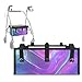LedBack Blue Purple Walker Accessories 3 Piece Set Rollator Walker Seat and Backrest Covers, Walker Storage Bags Lightweight Rollator Seat Cushion Covers and Organizer Bag