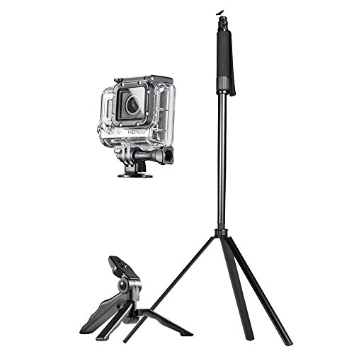 Preisvergleich Produktbild Mantona Reisestativ Set für GoPro