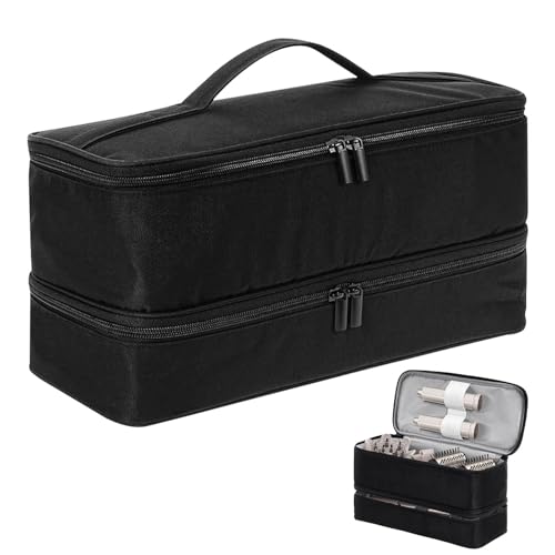 Acunny Bolsa de viaje para herramientas para el cabello,Bolsa de viaje para herramientas calientes,Estuche portátil para secador de   Bolsa de accesorios para el cabello, organizador de almacenamiento
