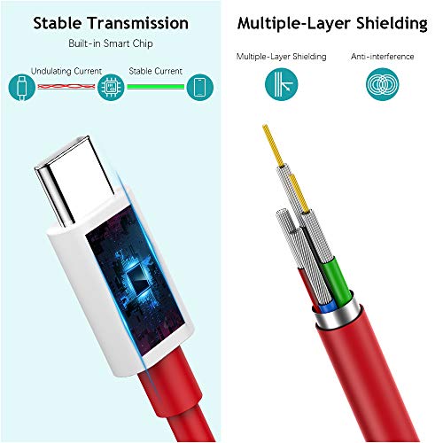 Oneplus 8T 9 Pro 10T Charging Cable Warp Charge 65W, Cooya Usb C To Usb C Cable For Macbook Air Macbook Pro 2020,6Ft 2-Pack Super Fast Charging Cord For Samsung Galaxy S23 Ultra S22 S20 Fe S21 Note 20 #TOP2