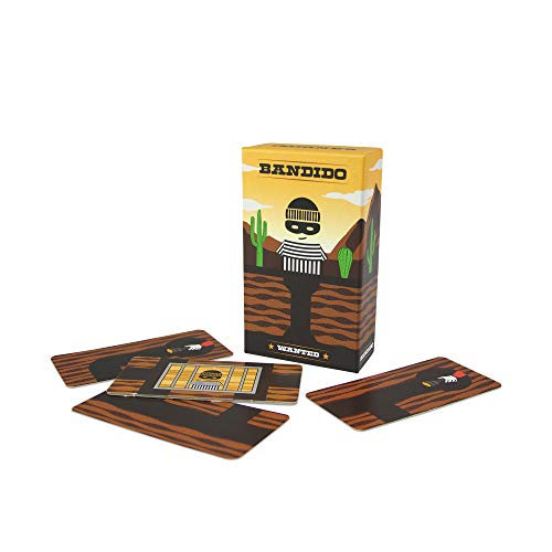 Image of Bandido Card Game - Cooperative Strategy and Route Building Fun! Fun Family Adventure Game for Kids & Adults, Ages 6+, 1-4 Players, 15 Minute Playtime, Made by Helvetiq