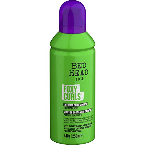 BED HEAD by TIGI - Foxy Curls, Espuma fijadora para pelo rizado, fijación fuerte, 250 ml - imagen 2