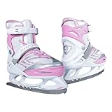 Jackson Ultima Softec Vibe Womens Ice Skates for Women & Girls Ice Skates – Comfortable Adjustable Figure Skates for Ice Skating & Recreational Figure Skating, Size Small – White/Pink