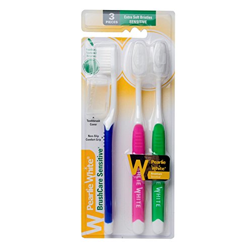 Pearlie White BrushCare Sensitive Extra Soft Toothbrush Triple Pa...