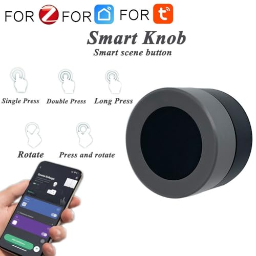 Bouton intelligent Zigbee Tuya variateur sans fil noir - 3