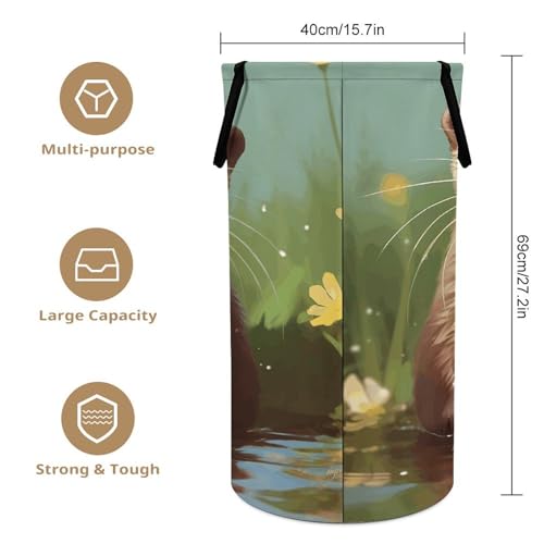 Panier à linge loutre pliable pour optimiser le rangement du placard - 3