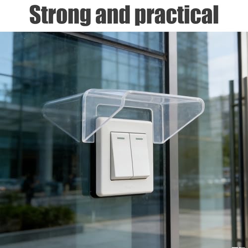 Protector impermeable adhesivo para timbre de puerta con cubierta de plastico resistente 6