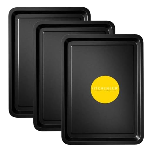 3-Pack Essentials Non-Stick Baking Tray Set