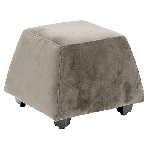 Image of Wakefit Belize Ottoman (Fabric, Velvet Stone)