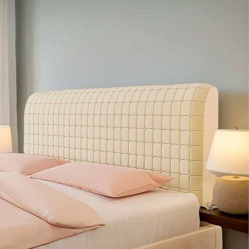 Funda Protectora Elástica Acolchada para Cabecera De Cama En Terciopelo para Decoración De Dormitorio Europeo Disponible En Tamaños Individual Doble King Queen,F,180CM