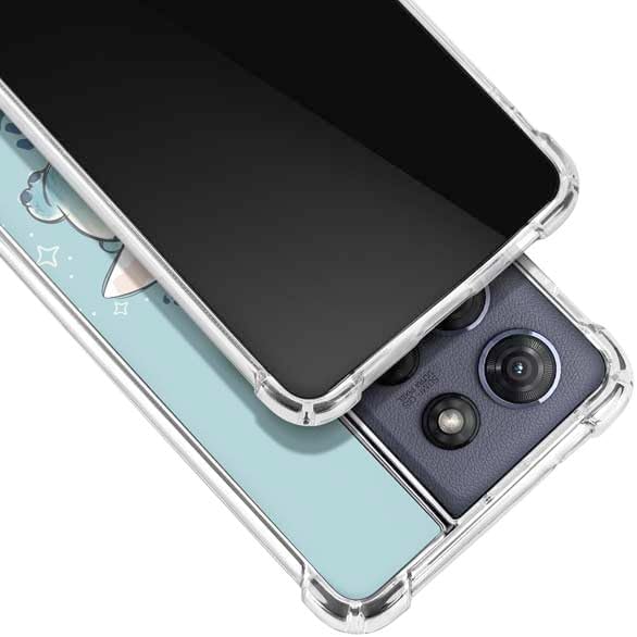 Skinit Clear Phone Case Compatible with Moto G 5G (2025) - Officially Licensed Disney Lilo and Stitch Dont Wake Me I Bite Design