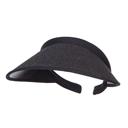 Toyo Braid Clip On Paper Visor - Black Osfm #TOP14