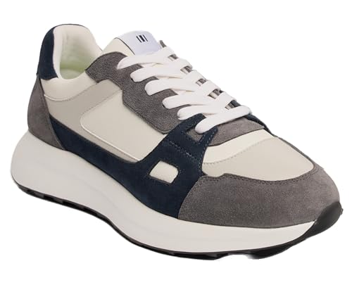 Baskets en daim homme SIRRI avec matières mixtes et finitions premium