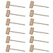 NICEXMAS 30 Unids Mini Martillo de Madera Mazo Cangrejo de Madera Mazos de Langosta Golpeando El Juguete para Romper La Herramienta de Mariscos