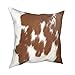 Skóra bydlęca futro poszewki na poduszki 45 x 45 cm miękka bawełniana poszewka na poduszkę dom wiejski dekoracja prezent na zewnątrz sypialnia kanapa sofa