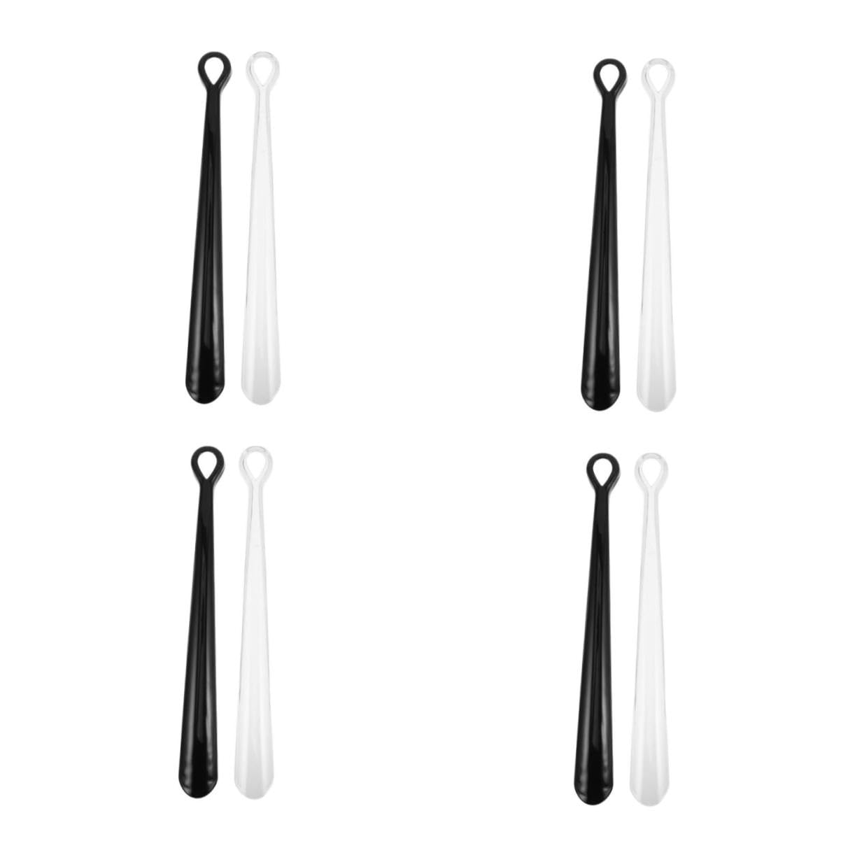 8 Pezzi Calzascarpe lungo Extra Resistente in Plastica Ergonomica Manico Antiscivolo per Anziani e Persone con Ridotta per Stivali e Scarpe Ginnastica