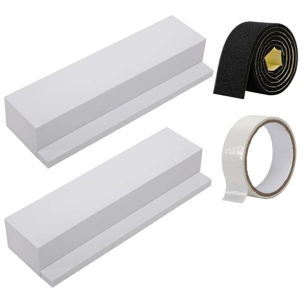Aundhegrtt for U-Shaped Window Air Conditioner Insulation AC Side Foam Panels(2PCS), Includes Sealing Tape and Foam Strips