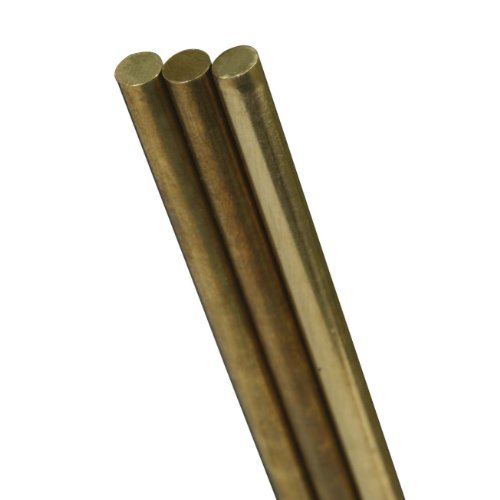 K &amp; S Precision Metals 8158 Brass Rod, 0.114" OD x 12" Length, Made in USA