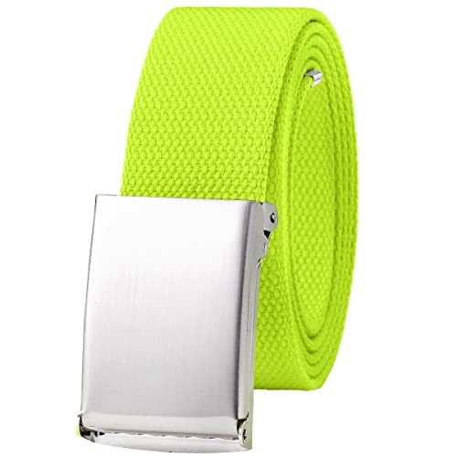 Image of Falari Canvas Web Belt Fully Adjustable Cut to Fit Golf Belt Flip Top Buckle