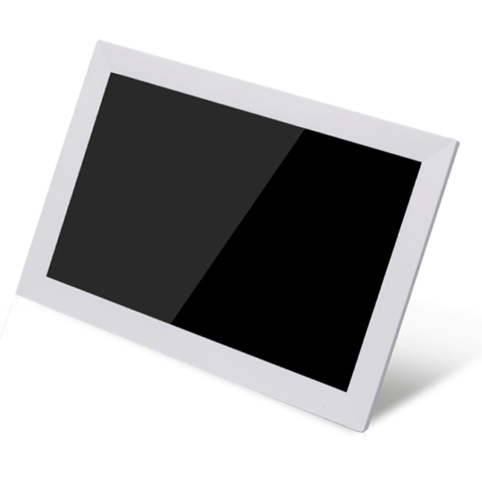 Jectse Cornice Digitale da 13,3 Pollici, Cornice per Foto Intelligente WiFi Touch Screen con Presentazione a Rotazione Automatica con Risoluzione 1280x800, per il Montaggio a Parete (WHITE)