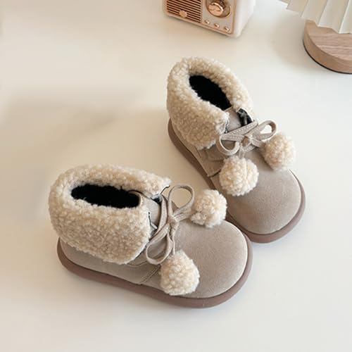 Kids Girls Boys Winter Warm Boots Suede Lightweight Faux F𝐮r Lined Mid Calf Snow Boots For Toddler Girls F𝐮r Boots2