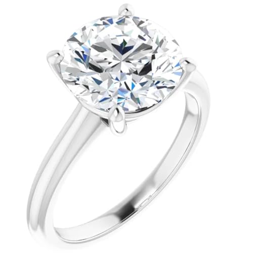 3 Carats Round Cut Lab Diamond Engagement Ring