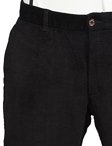 Image of Blackberrys Men's Cotton Blend Self-Design Casual Trousers