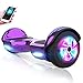 M MEGAWHEELS Hoverboard 6,5 Pouces, Moteur de 500W Auto-équilibrage Balance Board avec Bluetooth Musique et Pneu LED pour Enfant et Adulte d’Anniversaire Noël