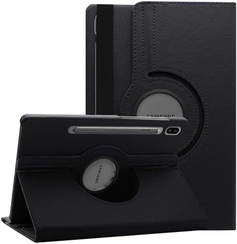 World biz Rotating Case for Samsung Galaxy Tab S9 Ultra 14.6-Inch 2023 (X910/X916) 360 Degree Rotation Protective Stand Leather Folio Cover Back Auto Wake/Sleep (Black)