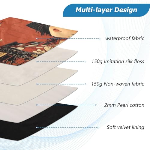Funda para portátil 13 pulgadas con diseño anime vintage miniatura 3