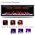 Dreamflame 88" WiFi-Enabled Electric Fireplace Inserts, Smart Control via Alexa or App, Recessed & Wall Mounted Fireplace Heater with Thermostat, Slim Frame, Multi-Color Combinations, Black