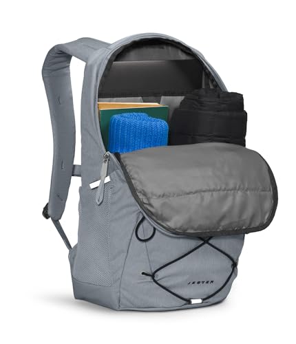 Image of The North Face Jester Everyday Laptop Backpack - Commuter Daypack, Water Repellent, Laptop Sleeve, Mid Grey Dark Heather /TNF Black-NPF, One Size