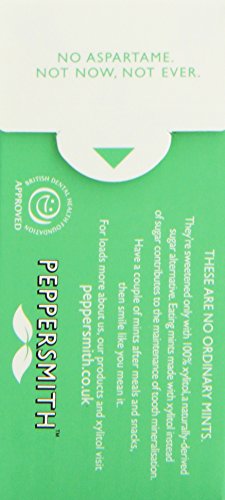 Peppersmith Sugar-Free Xylitol Peppermint Mints 15G #TOP4
