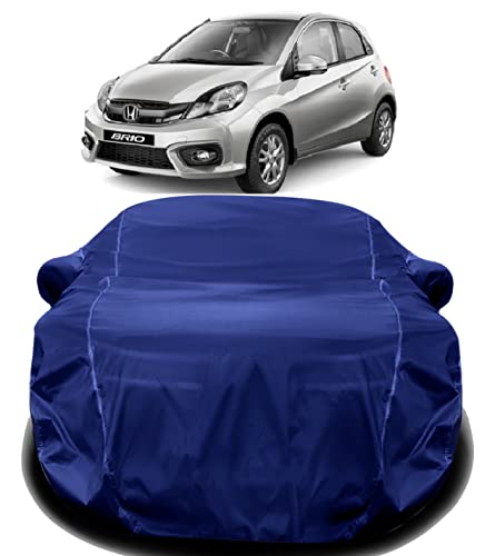 Image of AUCTIMO Honda Brio Car Cover - Waterproof, Triple Stitched, Fully Elastic Ultra Surface Body Protection