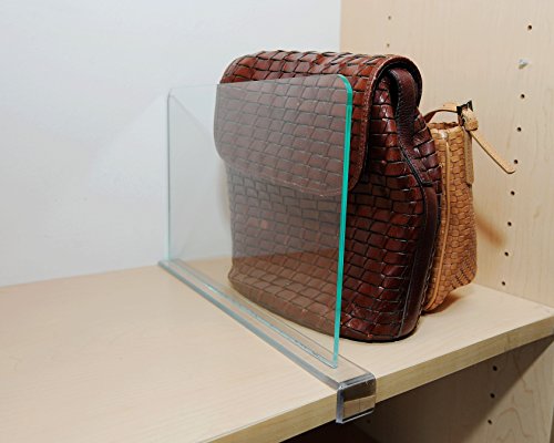 Acrylic Shelf Dividers, by Jodie's Org - 10 Pack - Green Edge - 8 x 12 - Shipping $5.00