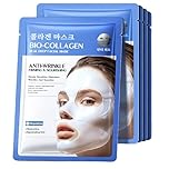 5pcs Bio-Collagen Real Deep Mask,Hydrating Overnight Face Masks, Anti-wrinkle Firming Nourishing Face Skin,Korean Skincare Face Masks
