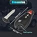 X AUTOHAUX Keyless Entry Remote Car Key Fob M3N5WY783X 433Mhz for Jeep Grand Cherokee 2008-2010 for Commander 08-10 4 Buttons with Door Key IYZ-C01C