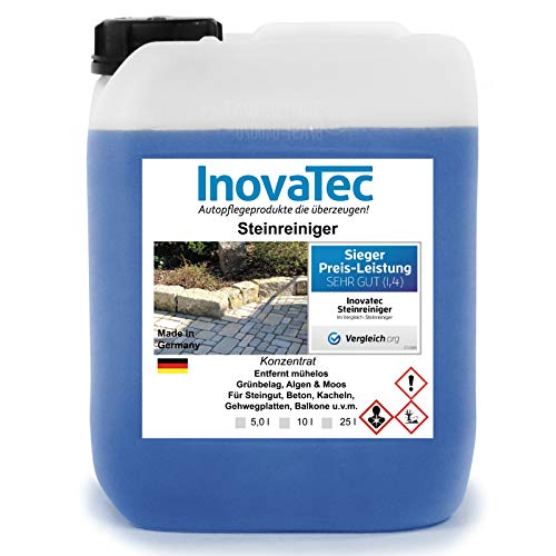 Preisvergleich Produktbild 10l Steinreiniger Moosentferner Grünbelagentferner Konzentrat Allgenentferner Inovatec