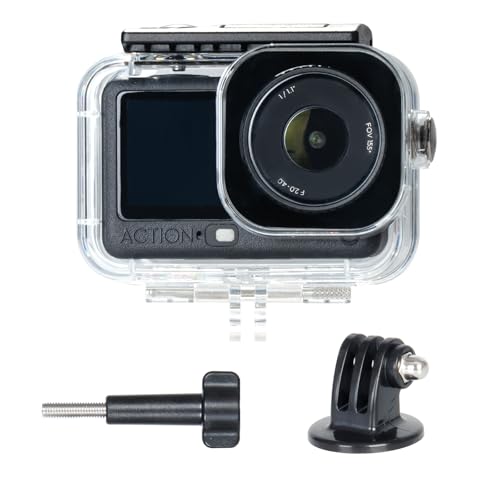 HSU Étui étanche pour appareil photo DJI Osmo Action 6, boîtier sous-marin avec support à dégagement rapide, accessoires pour appareil photo DJI Osmo Action 6