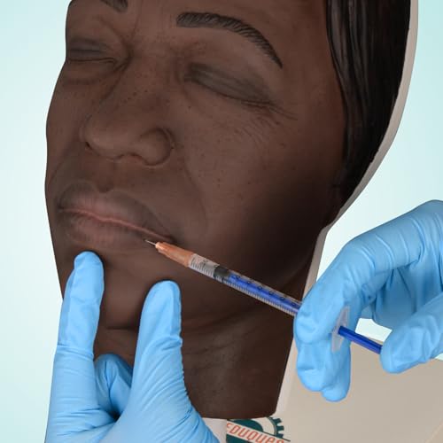 Image of Injection Face Training Model for Facial Injection Practice, Silicone Mannequin Face for Micro-Plastic Teaching, Esthetician's Class Injection Training to Medical Student - Kaya Model