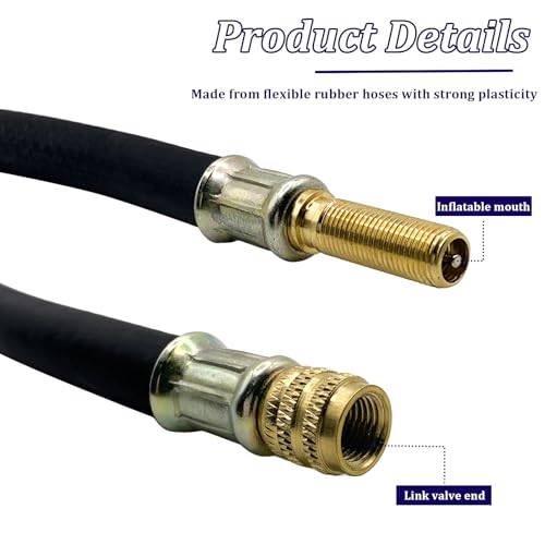 Image of Tire Valve Extension, 3 Pcs 8.25 inch Flexible Valve Stem Extenders Adaptor for Universal RV Cars Bicycles Truck Motorcycle Bike Scooter